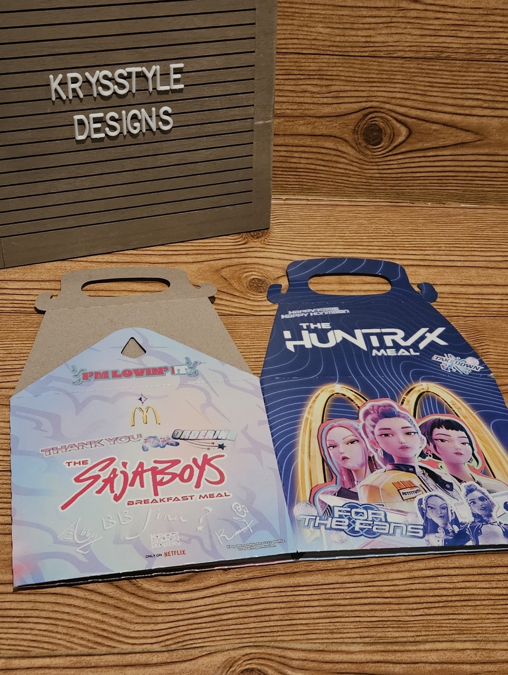 McDonalds x KPop Demon Hunters Saja Boys Happy Meal Box